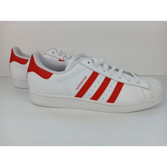 Adidas Superstar Men\'s Size US 12 Athletic Shoes White/Red Sneakers IG9367 New main image 13
